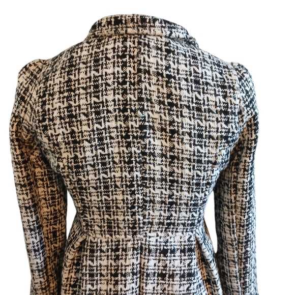 Arden B Vintage Houndstooth Black and White Coat Size XS - Picture 5 of 12
